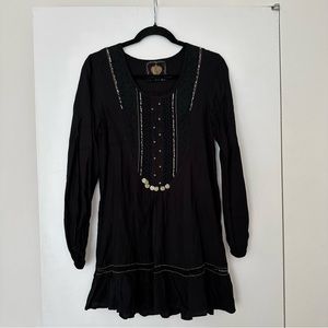 Short Black Dress Boho